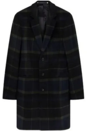 Paul Smith Kappa, Herr, L, Polyester, Enkelknäppt Kappa