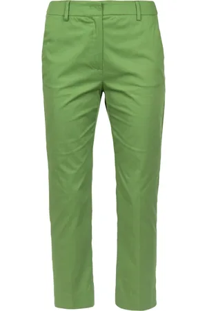 Max Mara Byxor, Dam, M, Bomull, Raka Gabardinbyxor med Fickor