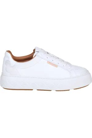 Tory Burch Skor, Dam, 40 EU, Läder, Vita Lädersneakers