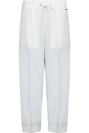 HERNO Byxor, Dam, 2Xs, Polyester, Vita Taffeta Morot Passar Byxor
