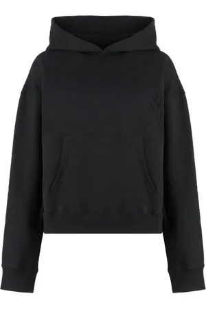 J.W.Anderson Sweatshirts & Hoodies, Dam, S, Bomull, Ribbstickad bomullshoodie