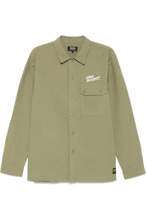 Barbour Skjorta, Herr, XL, Grön knappskjorta med bröstficka