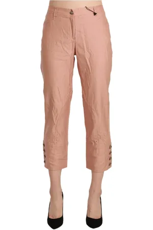 ERMANNO SCERVINO Byxor, Dam, M, Bomull, Högmidjade bomullsbyxor