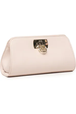 V°73 Väska, Dam, ONE Size, Rosa Blomster Clutch med Kedja Axelrem