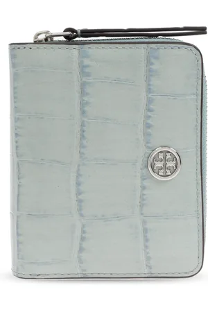 Tory Burch Accessoarer, Dam, ONE Size, Läder, Robinson Croc-Embossed Bi-Fold Plånbok