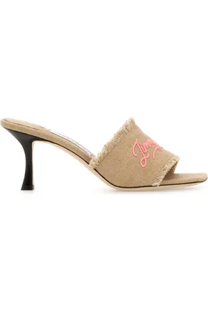 Jimmy Choo Skor, Dam, 36 EU, Tyg Mules med 7cm Klack