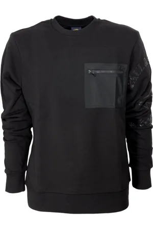 Paul & Shark Stickade tröjor & koftor, Herr, M, Bomull, Crewneck Sweatshirt med Ficka