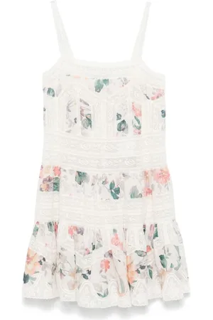 ZIMMERMANN Klänning, Dam, M, Bomull, Acacia Lace Trim Mini Dress