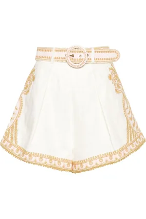 ZIMMERMANN Shorts, Dam, M, Linne, Waverly Shorts