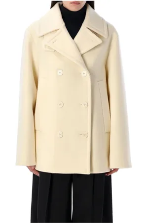 Jil Sander Kappa, Dam, S, Bomull, Dubbelknäppt ullkappa