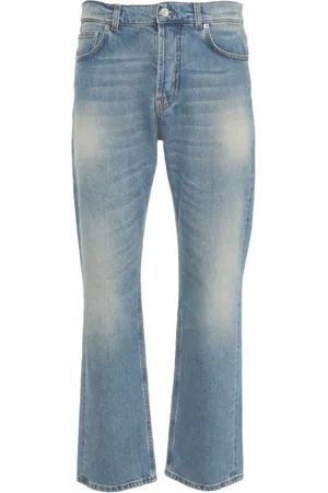 Mauro Grifoni Jeans, Herr, W32, Blå Slim Fit Stonewashed Jeans