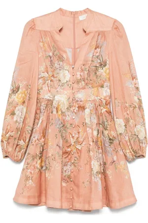 ZIMMERMANN Klänning, Dam, L, Tallow Plunge Mini Dress