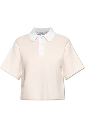 J.W.Anderson Topp, Dam, L, Bomull, Polo med Cashmere Finish