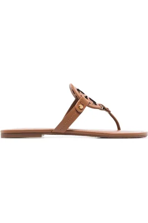Tory Burch Skor, Dam, 35 1/2 EU, Läder, Slip-on sandaler i läder