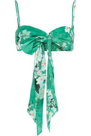 ZIMMERMANN Topp, Dam, L, Linne, Everley Draped Bow Bralette