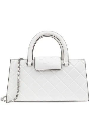 Tory Burch Väska, Dam, ONE Size, Läder, Elegant Bianco Handväska för Kvinnor
