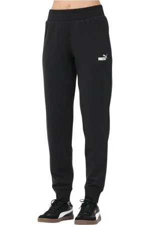PUMA Byxor, Dam, M, Svart Glitter Logo Sportiga Byxor