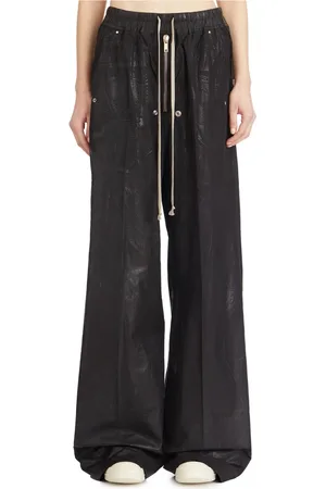 Rick Owens Byxor, Dam, S, Svarta Geth Belas Byxor