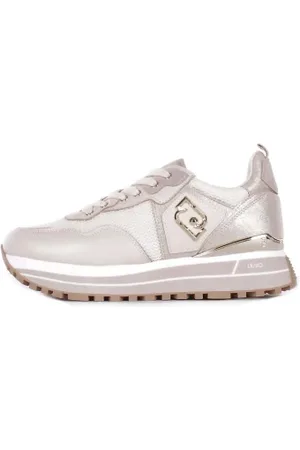 Liu Jo Skor, Dam, 38 EU, Läder, Vita sportsneakers med sidologo