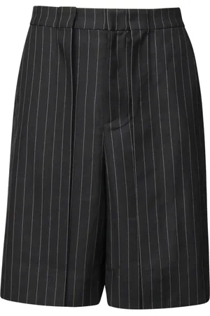 J.W.Anderson Shorts, Herr, M, Grå plisserade shorts med ankare-logga