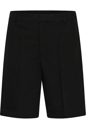 Kaffe Shorts, Dam, 3Xl, Hög Midja Dragkedja Shorts Svart Djup