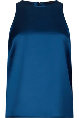 Liu Jo Topp, Dam, M, Polyester, Elegant Safirblå Satintopp