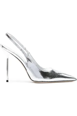 PARIS TEXAS Skor, Dam, 40 EU, Läder, Lidia Slingback Silver Heels