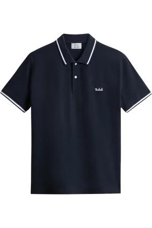 Woolrich Topp, Herr, M, Bomull, Grafisk pikétröja med randiga detaljer