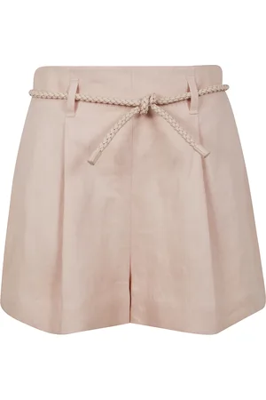 ZIMMERMANN Shorts, Dam, M, Linne, Linned upplysta shorts