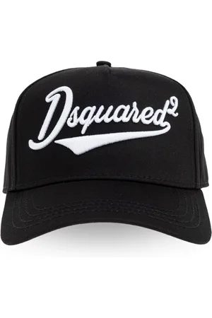 Dsquared2 Accessoarer, Herr, ONE Size, Bomull, Justerbar broderad baseballkeps med böjd skärm