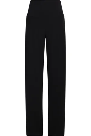 Norma Kamali Byxor, Dam, M, Polyester, Svarta Wide Leg Byxor