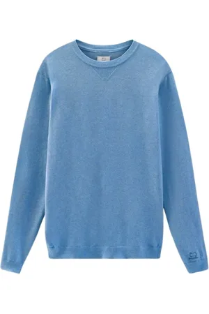 Woolrich Sweatshirts & Hoodies, Herr, L, Bomull, Tröja med broderad logotyp