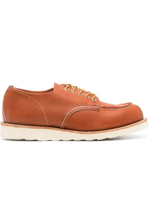 Red Wing Skor, Herr, 44 EU, Läder, Bruna Läderstövlar Slät Korn Design