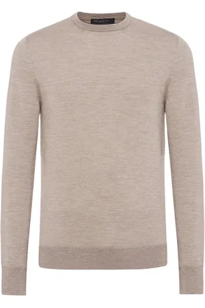Kiton Stickade tröjor & koftor, Herr, S, Kashmir, Cashmere Rundhals Tröja