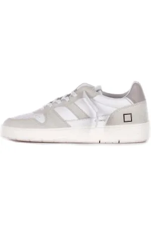 D.A.T.E. Skor, Herr, 44 EU, Mocka, Vita Sneakers Mocka Gummisula