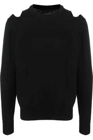 Jil Sander Stickade tröjor & koftor, Herr, M, Ulltröja med utskurna detaljer