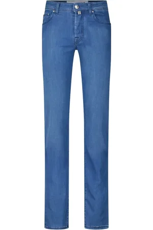 Jacob Cohen Jeans, Herr, W35, Denim, Slim Fit Denim Jeans