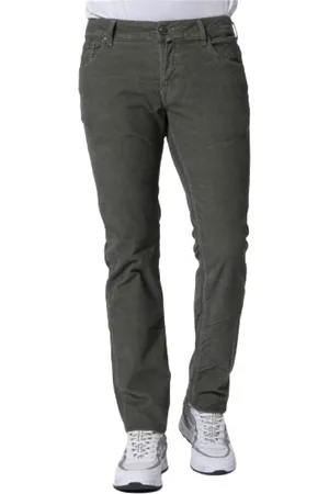 Jacob Cohen Jeans, Herr, W33, Texturerade Slim Fit Jeans i Sammet