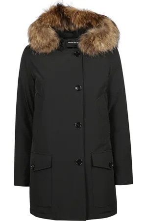 Woolrich Kappa, Dam, XS, Avtagbar päls parka för arktiskt väder