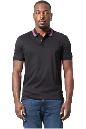 HUGO BOSS Topp, Herr, L, Bomull, Slim Fit Merceriserad Bomullspikétröja