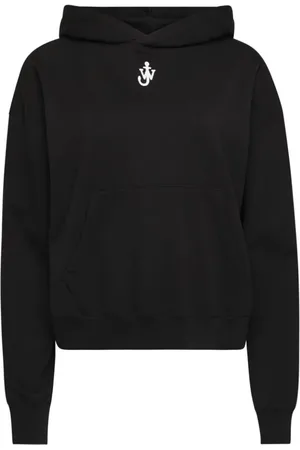 J.W.Anderson Sweatshirts & Hoodies, Dam, XS, Bomull, Svart Klassisk Huvtröja