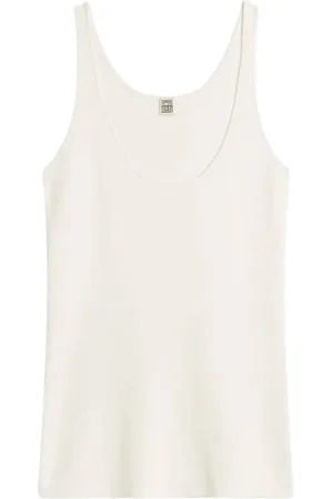 Totême Topp, Dam, M, Läder, Minimalistisk Stickad Tanktop