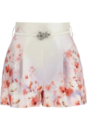 ZIMMERMANN Shorts, Dam, XS, Bomull, Floral Silk Cotton Summer Shorts