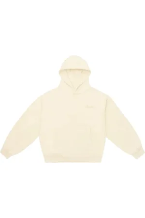 Garment Workshop Sweatshirts & Hoodies, Herr, M, Bomull, Dubbel Lagers Embro Hoodie i Heavy Cream