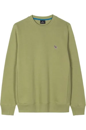 Paul Smith Sweatshirts & Hoodies, Herr, L, Bomull, Motiv-Applikation Bomulls Sweatshirt
