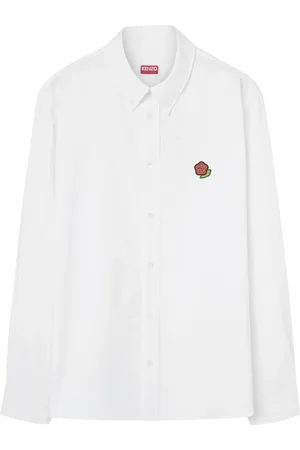 Kenzo Skjorta, Herr, L, Bomull, Broderad skjorta