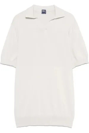 FEDELI Topp, Herr, 3Xl, Ecru V-ringade T-shirts och Polos
