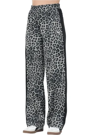 PUMA Byxor, Dam, M, Leopardmönstrade Sportiga Byxor