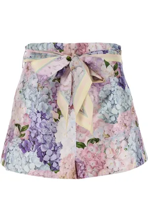ZIMMERMANN Shorts, Dam, M, Tryckt silke Dawning shorts