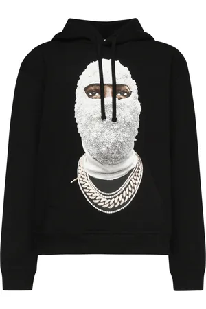 Ih Nom Uh Nit Sweatshirts & Hoodies, Herr, M, Bomull, Svart bomullströja med huva